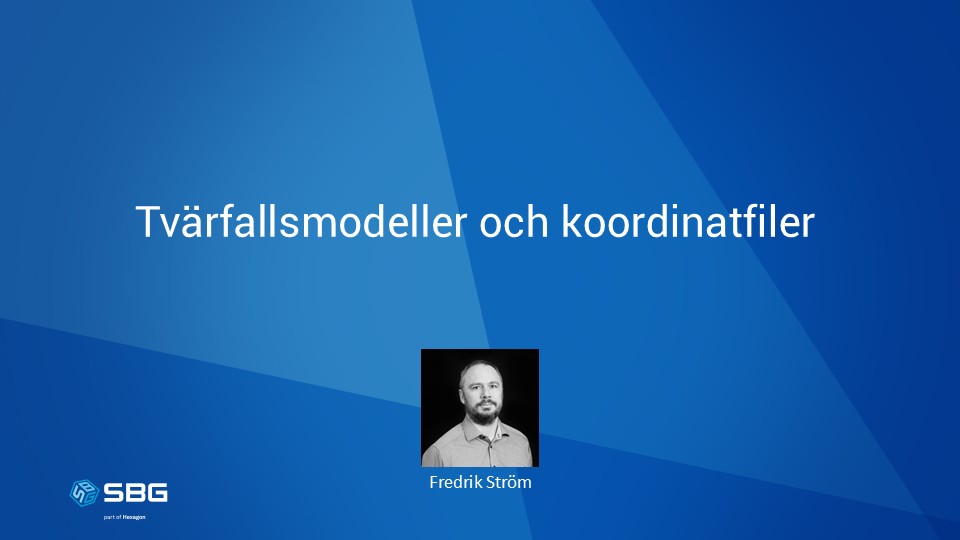 Tvärfallsmodeller och koordinatfiler